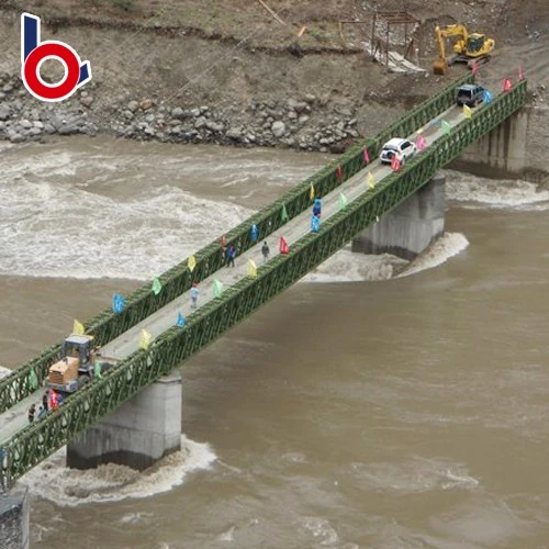 Acrow Panel Prefabricated Steel Bridging System For Vehicular Pedestrian Highway Usage Bailey Bridge